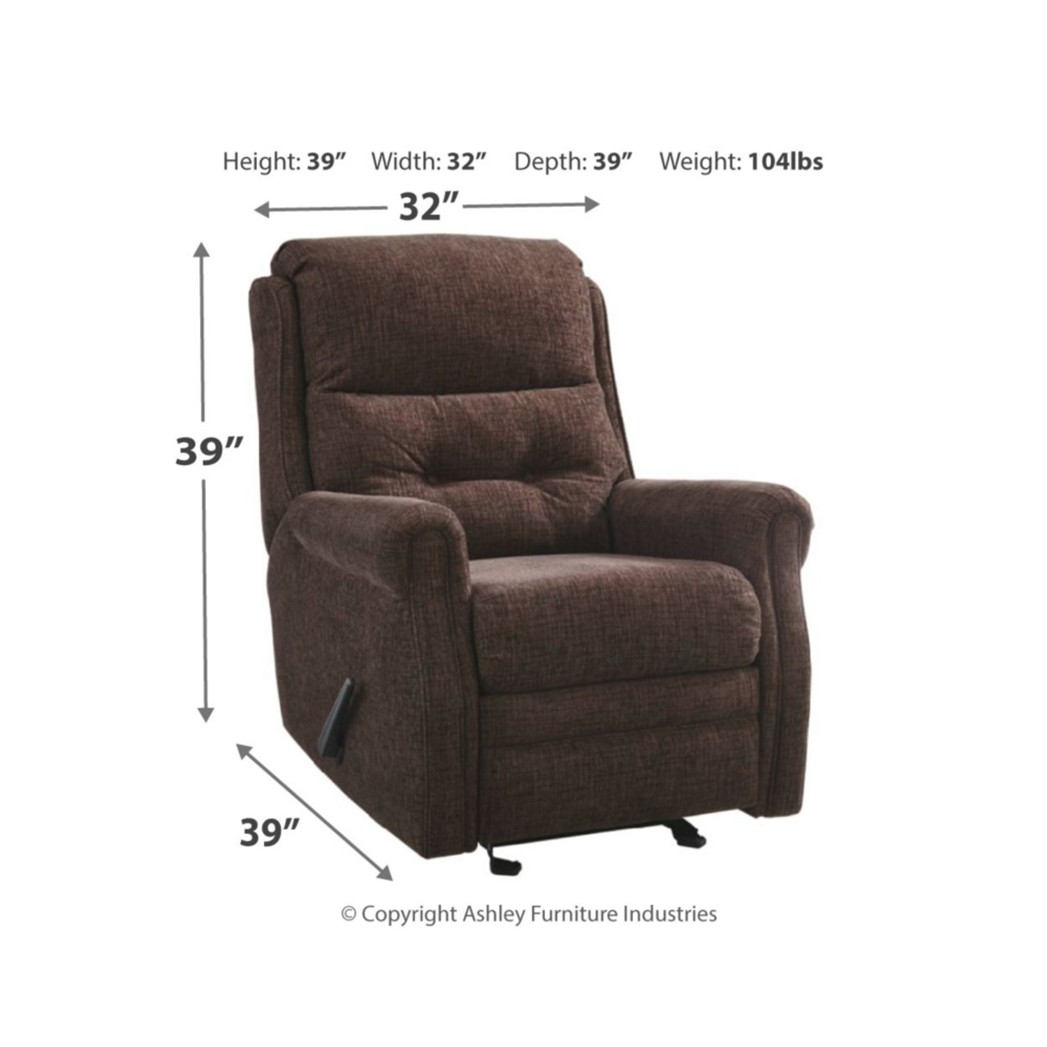 ashley penzberg recliner