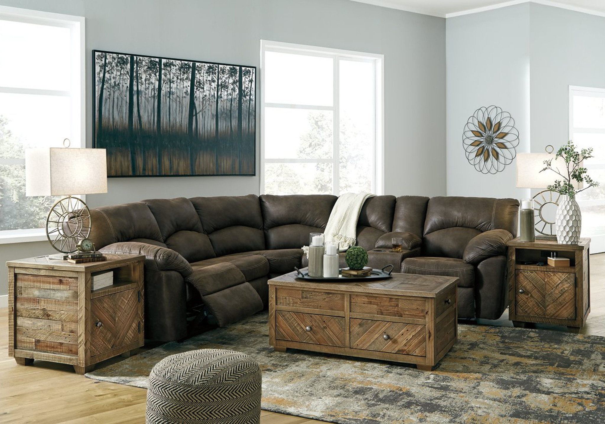 27802 48 49 2 Pc Tambo Canyon Reclining Sectional By Ashley Furniture