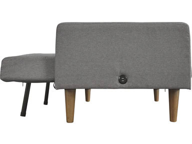 Signature Design Gaddis Gray Flip Flop Sofa with USB Drive By Ashley