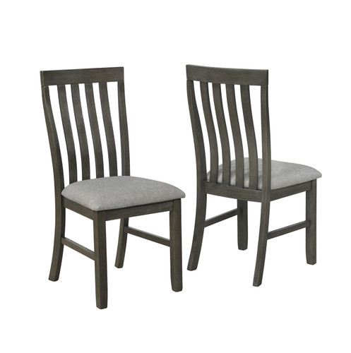 NINA SIDE CHAIR 2 PCS SET GREY