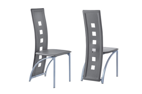 ECHO SIDE CHAIR 2 PCS SET GREY 