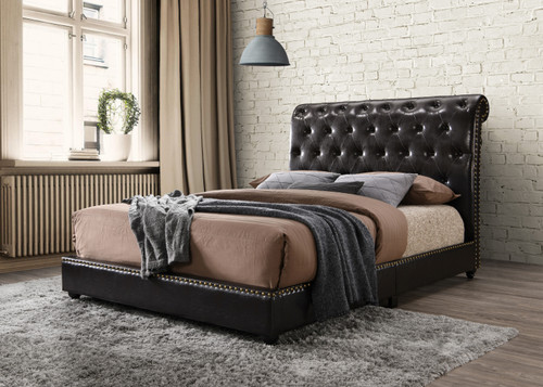 Jannie Platform Bed PU W/USB 