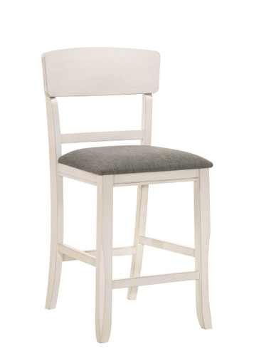 Conner Counter Height Chair 2 Pc Set Chalk Grey