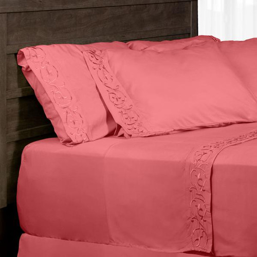 Antonella 6-Piece PNK Microfiber Sheet Set