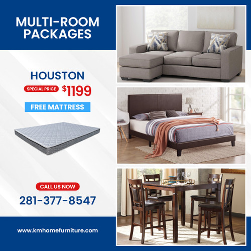 HOUSTON  3 ROOM PACKAGE DEAL WITH FREE MATTRESS