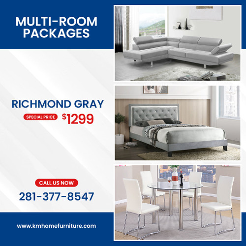RICHMOND GRAY  3 ROOM PACKAGE