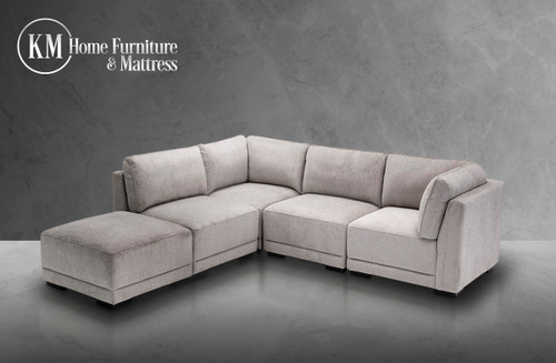  Home Furnishings Fabric Modular Sectional 6pc