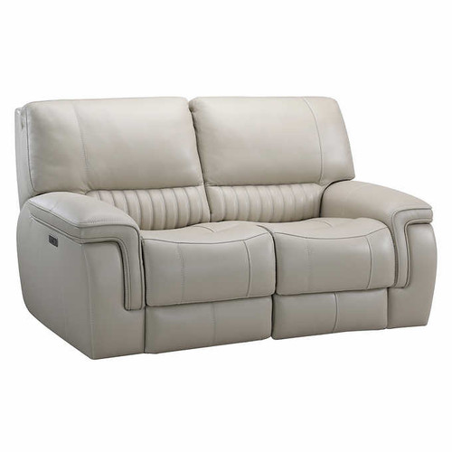 Leather Power Reclining Love seat with Power Headrests