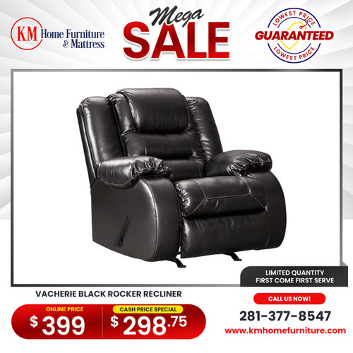 Mega Sale VACHERIE BLACK Rocker Recliner