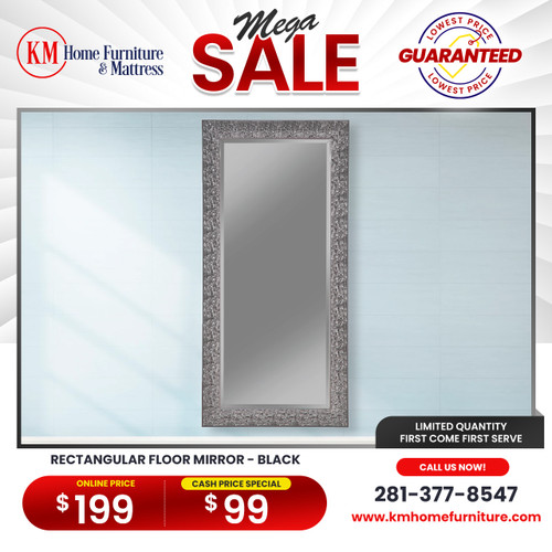 Mega Sale RECTANGULAR FLOOR MIRROR - BLACK
