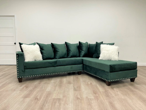 2 Pcs Jacopo Sectional Sofa in Green Color