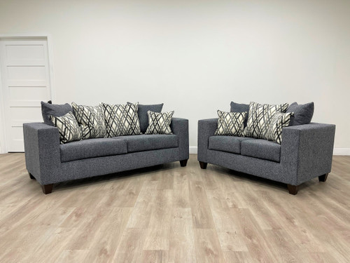 Arthur Steel 2Pcs  Sofa & Loveseat