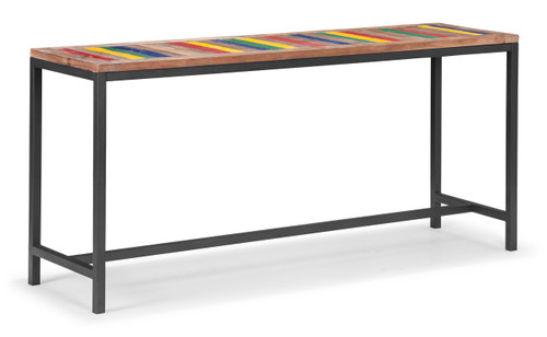 98311 Brookdale Table Multicolor Distressed Natural 816226027291 Tables Modern Multicolor Distressed Natural Table by  Zuo Modern Kassa Mall Houston, Texas Best Design Furniture Store Serving Houston, The Woodlands, Katy, Sugar Land, Humble, Spring Branch and Conroe