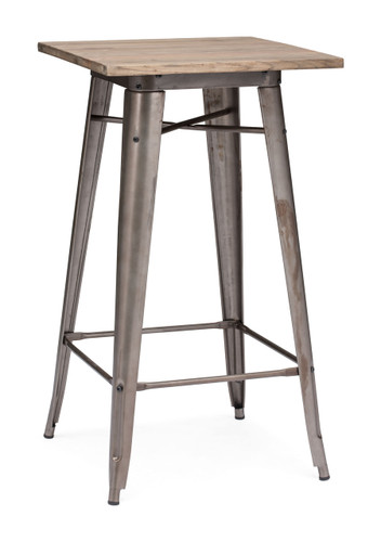 601188 Titus Bar Table Rustic Wood 816226023637 Tables Modern Rustic Wood Bar Table by  Zuo Modern Kassa Mall Houston, Texas Best Design Furniture Store Serving Houston, The Woodlands, Katy, Sugar Land, Humble, Spring Branch and Conroe