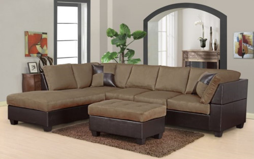 MODERN SADDLE SECTIONAL SET 