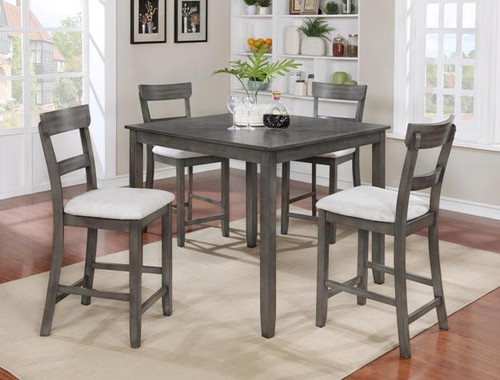 crown mark grey henderson 5 pack dining set