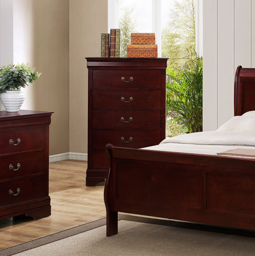 LOUIS PHILIP 5-D CHEST CHERRY-B3800/4