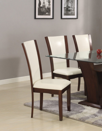 CAMELIA SIDE CHAIR WHITE 2 PCS SET-1210S/WH