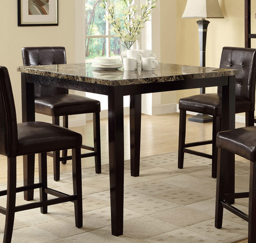 DARK BROWN COUNTER HEIGHT TABLE-F2339