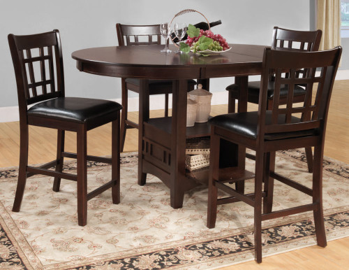 JUNIPERO ROUND COUNTER HEIGHT TABLE 5 PCS SET-2423