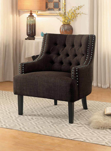 CHARISMA ACCENT CHAIR CHOCOLATE-1194CH