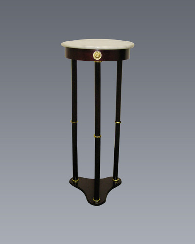 ROUND WHITE MARBLE STAND-2034WH