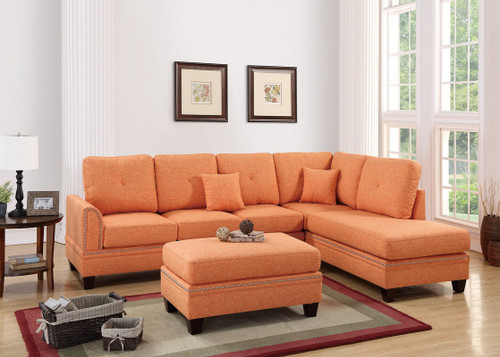 2PCS CITRUS SECTIONAL SOFA-F6514