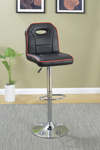 ADJUSTABLE BAR STOOL BLACK 2 PCS SET-F1629