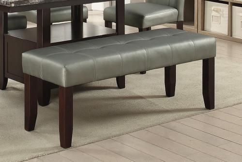 DINING BENCH PU SILVER-F1753