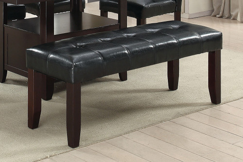 DINING BENCH PU BLACK-F1751