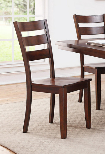 2PCS WOODEN SEAT DINING CHAIR SET-F1441