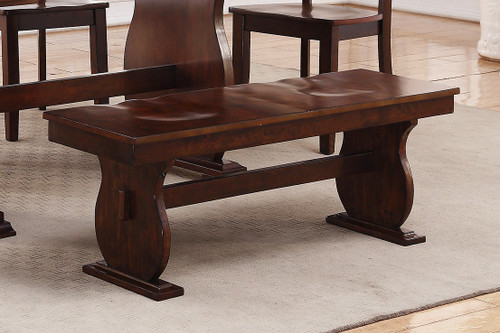  WOODEN FINISH DINING BENCH