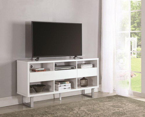 High Glossy White Finish 60" TV CONSOLE