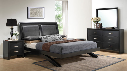 6 PCS GALINDA PLATFORM BEDROOM SET