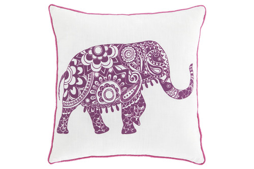 MEDAN WHITE / PURPLE PILLOW (SET OF 4)-A1000577
