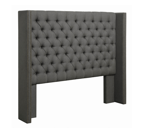 BENICIA GREY UPHOLSTERED BED 