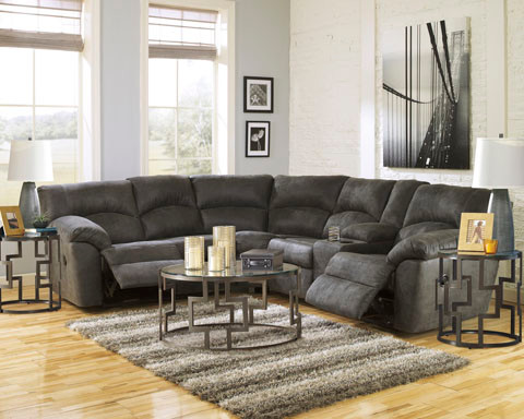 2PC TAMBO PEWTER SECTIONAL-27801-48-49