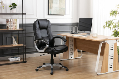 Office Chair Black Vinyl