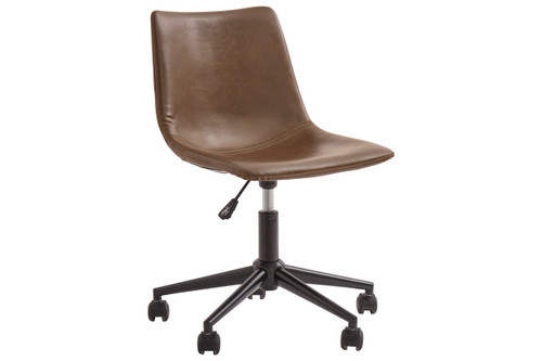 Brown Swivel Home Office Desk Chair 