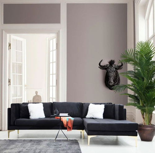 Nicolo Black Velvet RAF Sectional