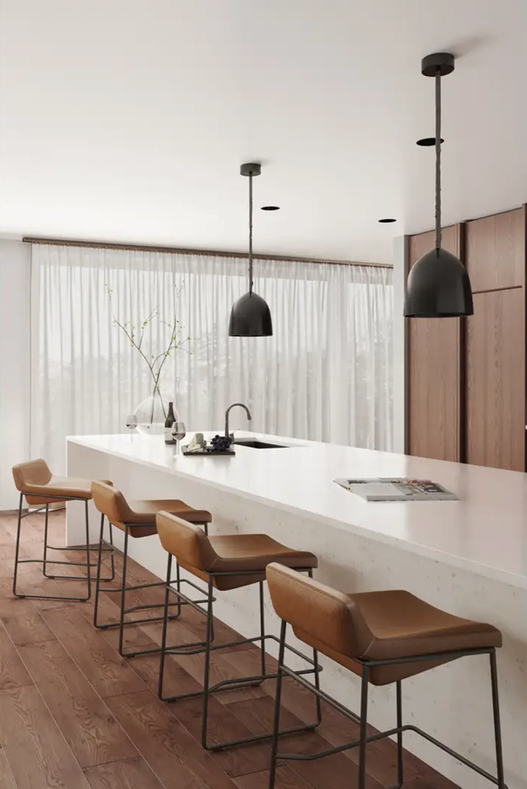 What height stools for kitchen island