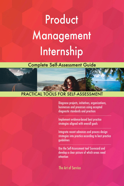 9780655433583 Product Management Internship Complete SelfAssessment