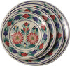 Round Plate - Fleuri - Quimper