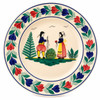 Quimper Round Plate - Campagne