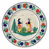 Quimper Round Plate - Campagne