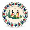 Quimper Round Plate - Campagne