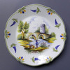 Plate - Paysage No. 5 - Faïencerie d’Art de Malicorne Pottery