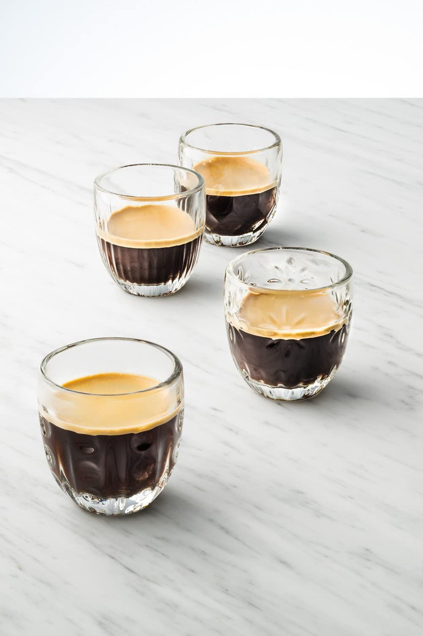 Espresso Cups Shot Glass Coffee 6.8 oz Set of 2 - Double Wall