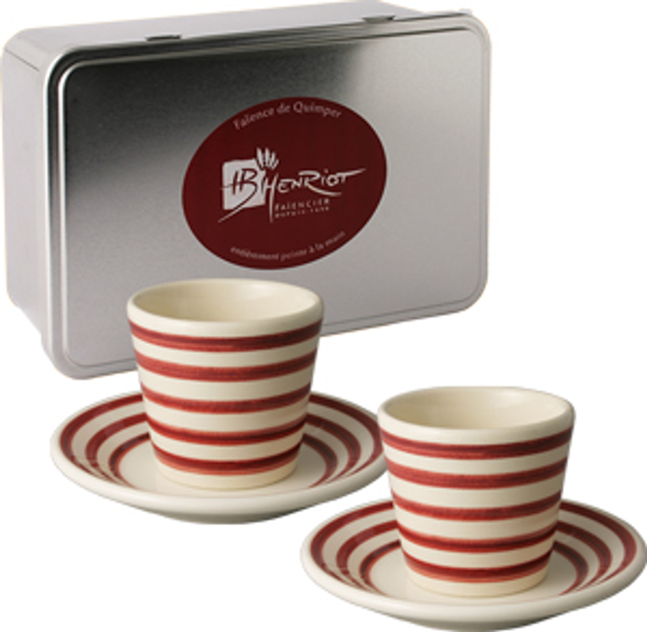 Espresso Cups with Saucers Set Porcelain Coffee Cup Set and Metal