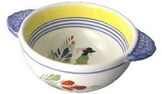 Quimper Breton Lug Bowl - Henriot